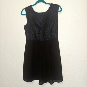 Forever 21 Black Lace Bodice Sheath Dress Women's Size Small